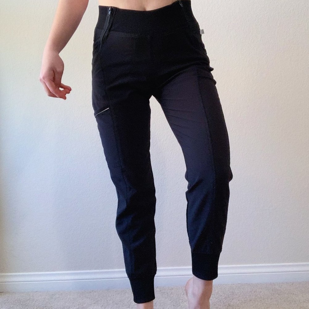 Jogger Style Black Scrub Pants